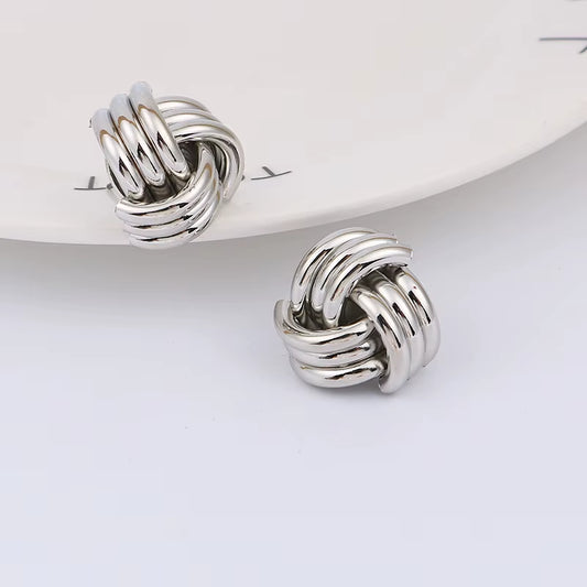 Vintage Non Pierced Clip on Earrings Ear Clips Gold Geometric Metal Earring for Women Wedding Party Bijoux Brincos Jewelry