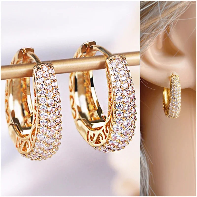 Jewlena gold Pure Elegance Hoop Earrings