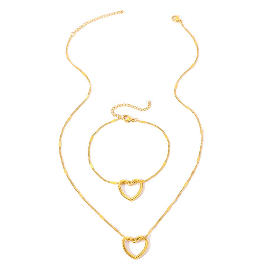 Jewlena Eternal Harmony Jewelry Set Necklace, Earrings & Bracelet