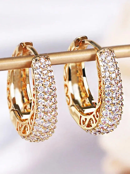 Jewlena gold Pure Elegance Hoop Earrings