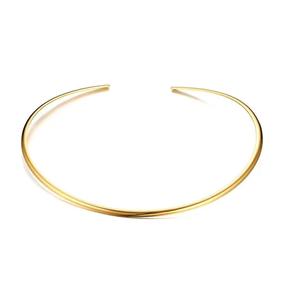 Jewlena Essential Glow Choker Stainless Steel O-Chain Necklace