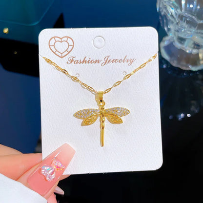 Jewlena Insect Pendant Necklace Contemporary Elegance with a Symbolic Touch
