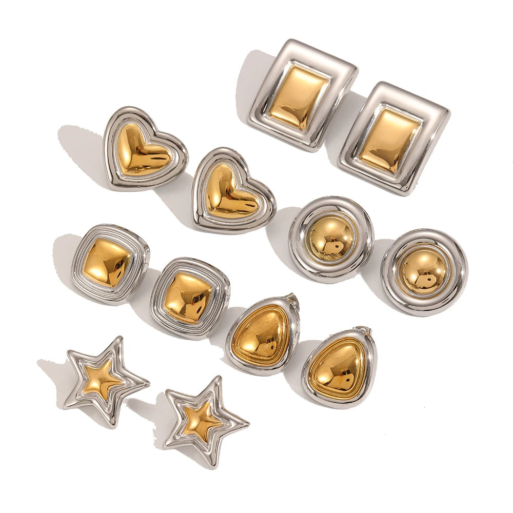 18K Gold Chunky Hoop Earrings™ – Bold Volume, Effortless Elegance