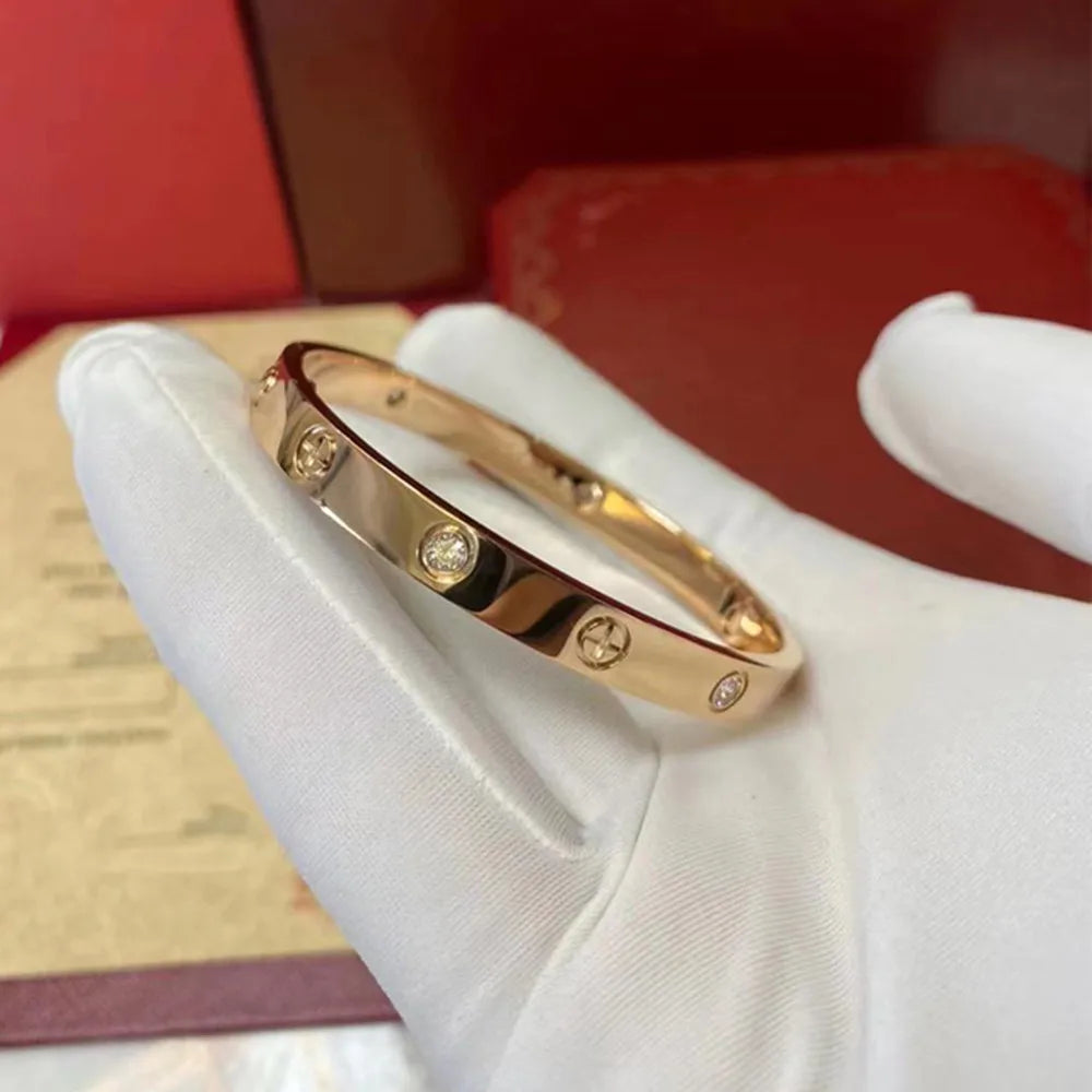 Jewlena Golden Cross Bangle Classic Stainless Steel Bracelet
