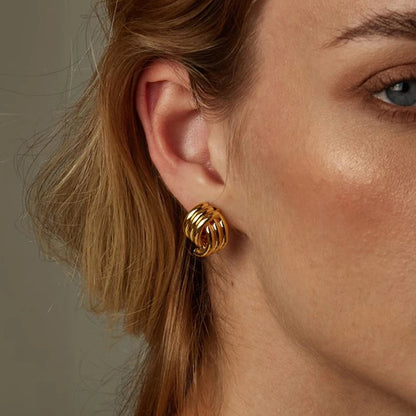 Jewlena™ Fashion Acrylic Geometric Dangle Earrings Clip-On Elegance for Every Woman