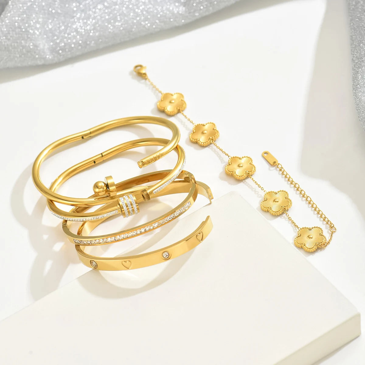Jewlena™ Water Drop Jewelry Set Modern Elegance with a Bold Edge