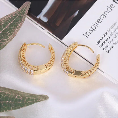 Jewlena gold Pure Elegance Hoop Earrings
